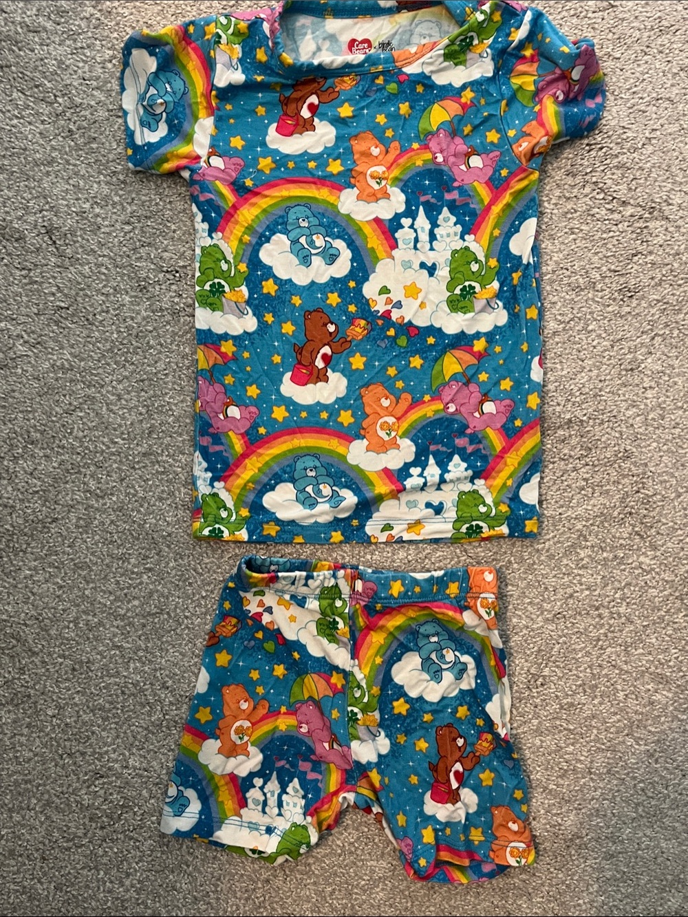 Birdie Bean Bamboo Care Bears Short Sleeve/Shorts Pajama Set